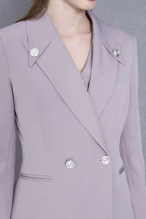 3 Piece Gray Women Suit