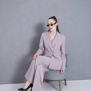 Gray 3 Piece Women Suit
