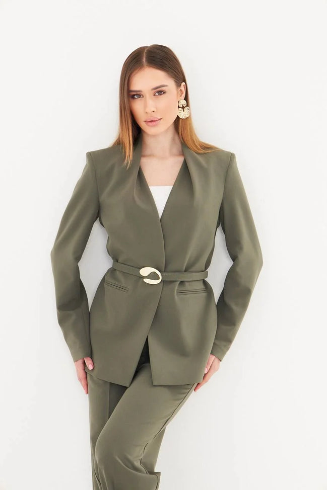 Khaki Women's Suit Set