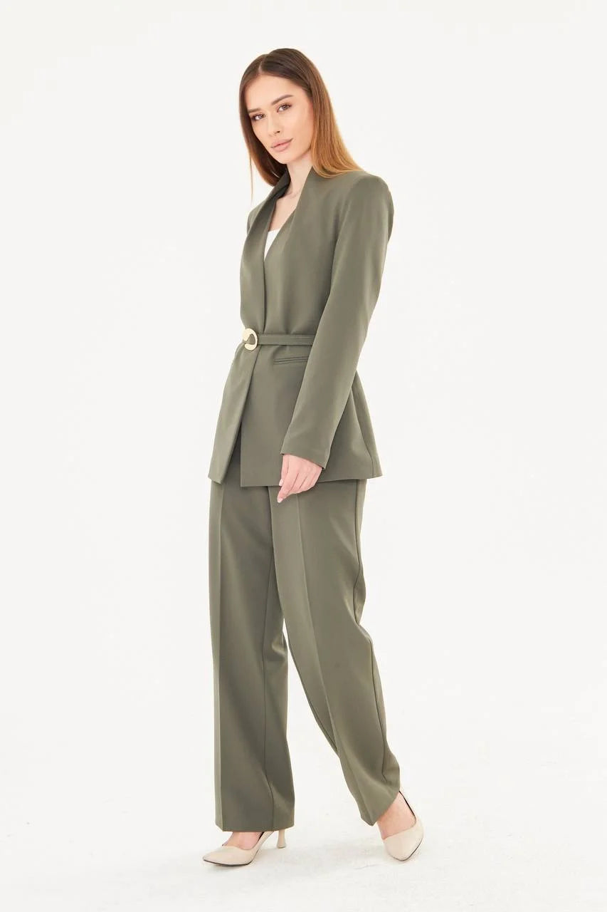 Green Women's Suit Set