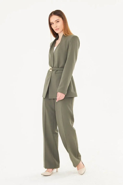 Green Women's Suit Set
