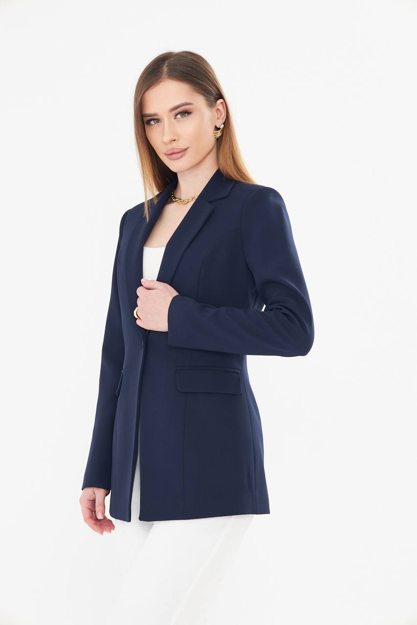 Navy Blue Women Blazer