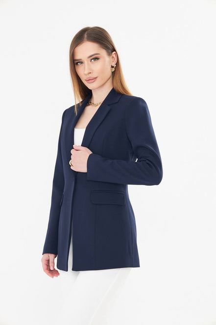 Navy Blue Women Blazer