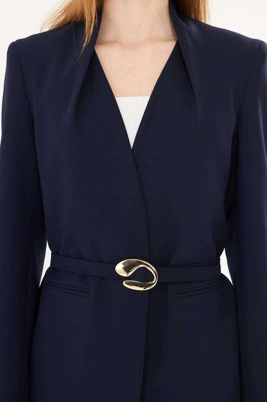 Women's Navy Blue Suit Set