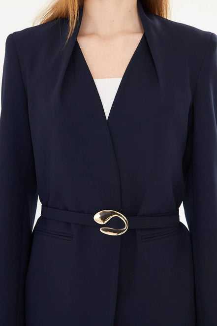 Women's Navy Blue Suit Set