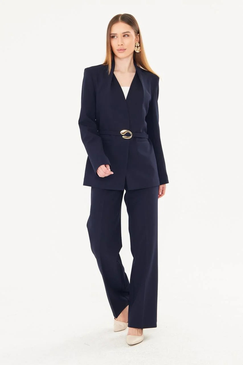 Navy Blue Suit Set for Women