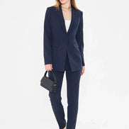 Women Navy Blue Suit