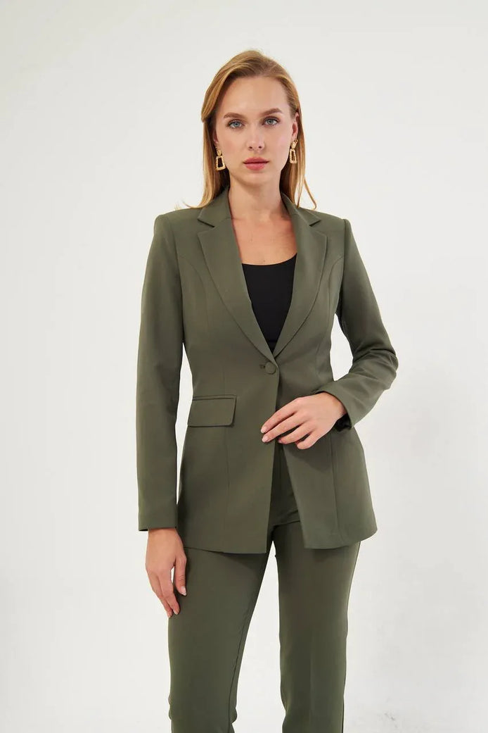 Women Olive Suit