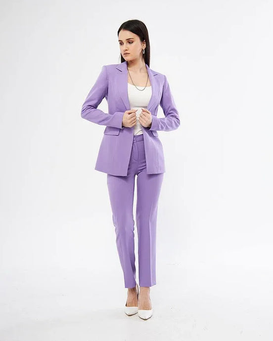Purple Suits for Women - Slim Pant Suits, Formal Outfits GENT WITH - GENT WITH Purple Suits for Women - Slim Pant Suits, Formal Outfits GENT WITH - GENT WITH