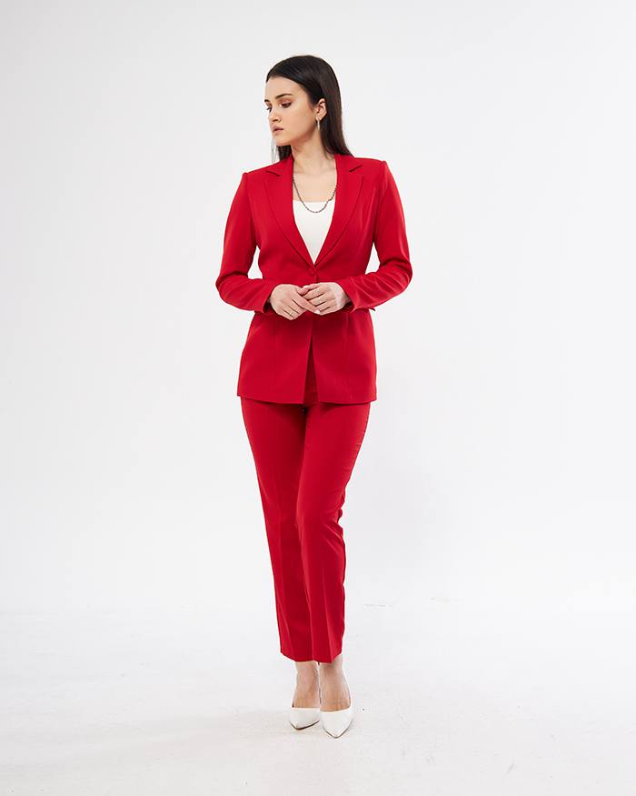 Women Red Suit