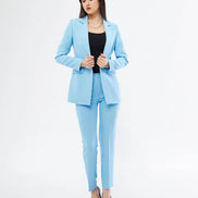 Women Light Blue Suit