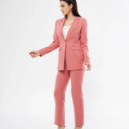 Women Soft Pink Suit