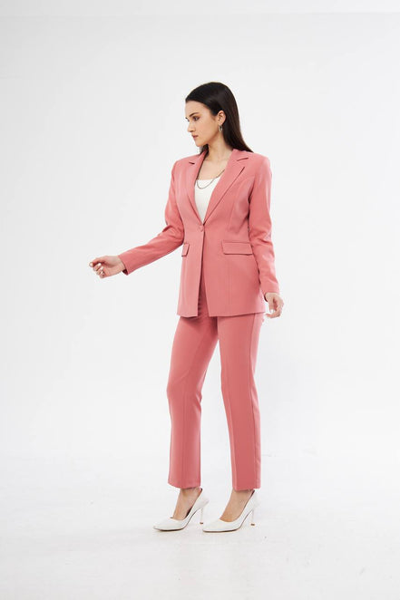 Women Soft Pink Suit