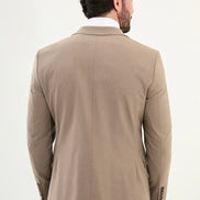 Cotton Light Brown Suit