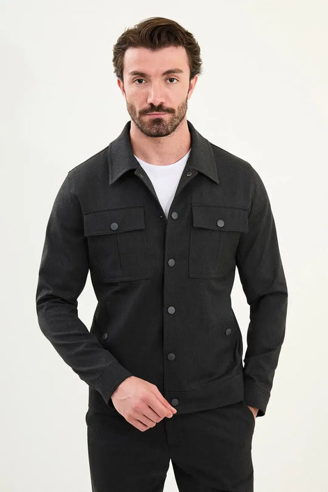 Dark Gray Wool Jacket