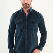 Emerald Green Corduroy Shirt Mens