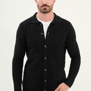 Ames Mens Cardigan Black