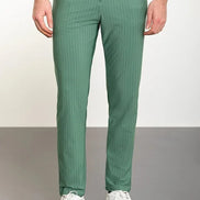 Marion Green Pinstripe Pants