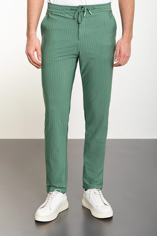 Green Pinstripe Pants