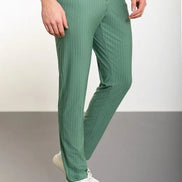 Marion Green Pinstripe Pants