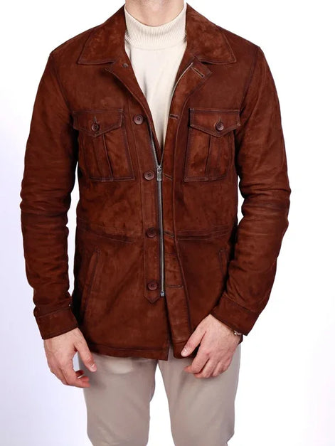 Brown Lamb Leather Jacket