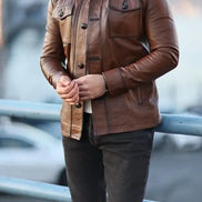 Leather Jacket Brown