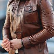 Leather Jacket Brown
