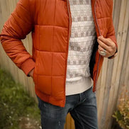 Rust Brown Puffer Jacket