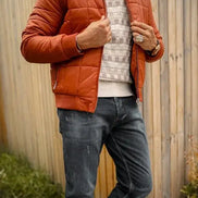 Rust Brown Puffer Jacket