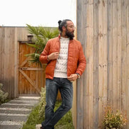 Rust Brown Puffer Jacket