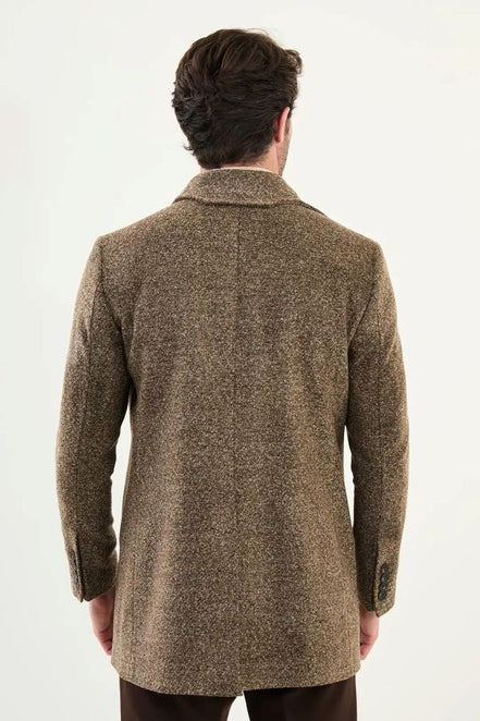 Khaki Green Wool Coat