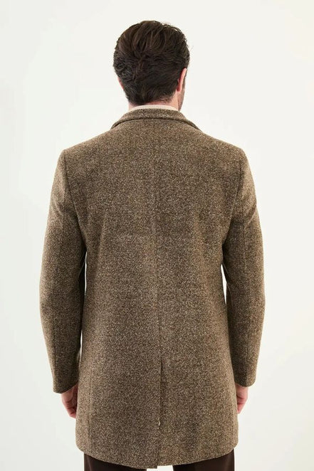 Khaki Green Wool Coat