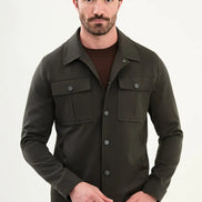 Khaki Green Wool Jacket