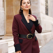 Marina Burgundy Tuxedo Suit