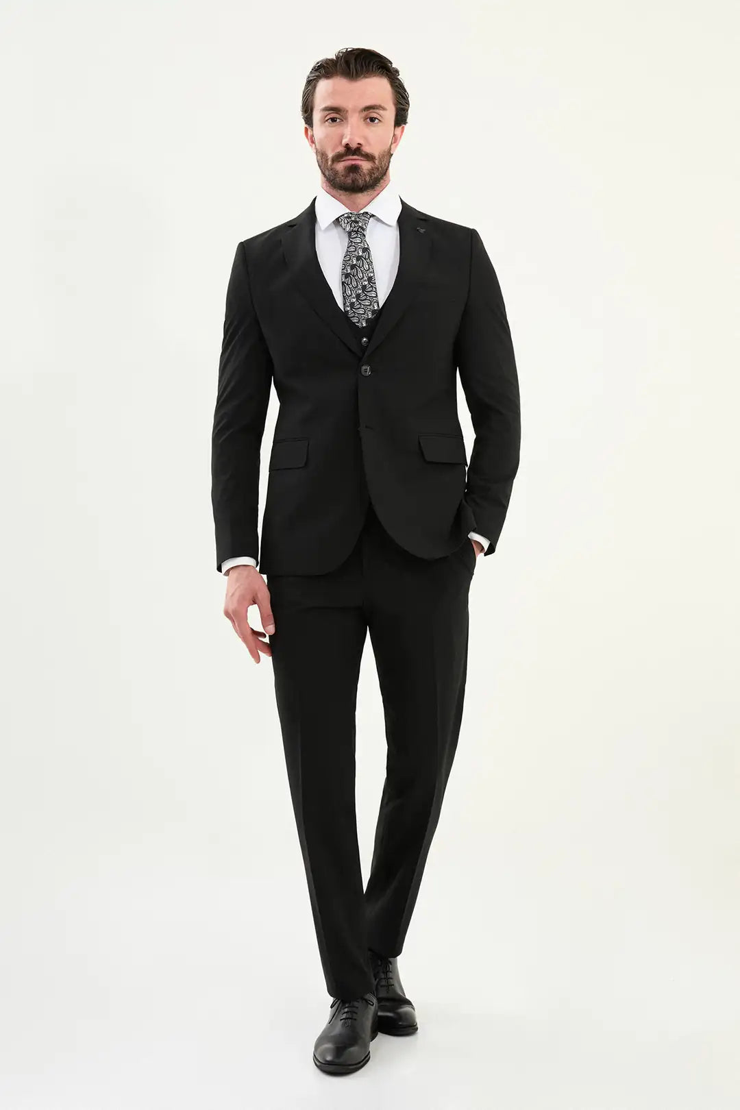 Cotton Black Suit