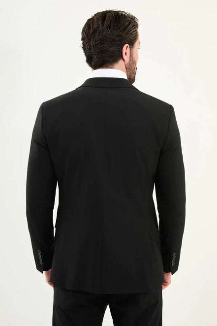 Cotton Black Suit