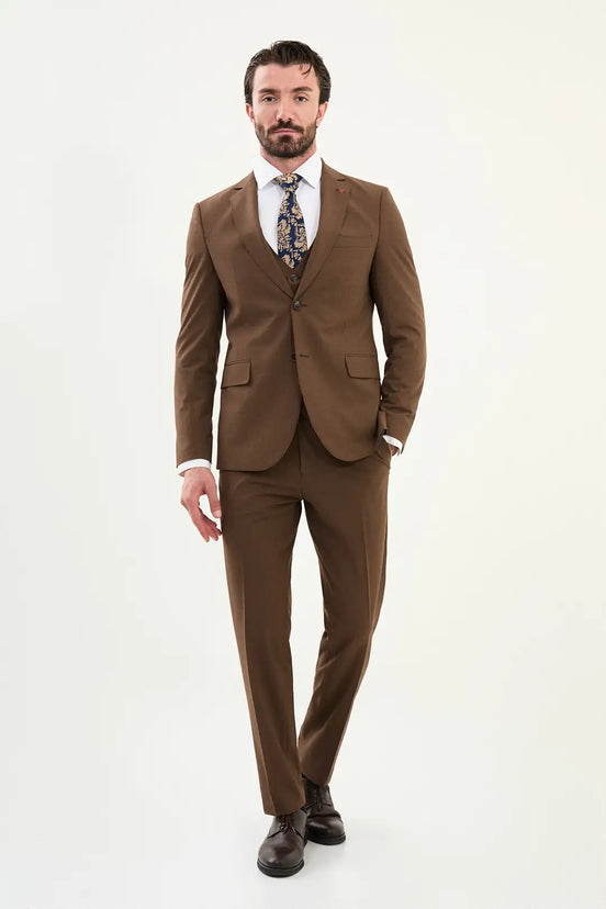 Cotton Brown Suit