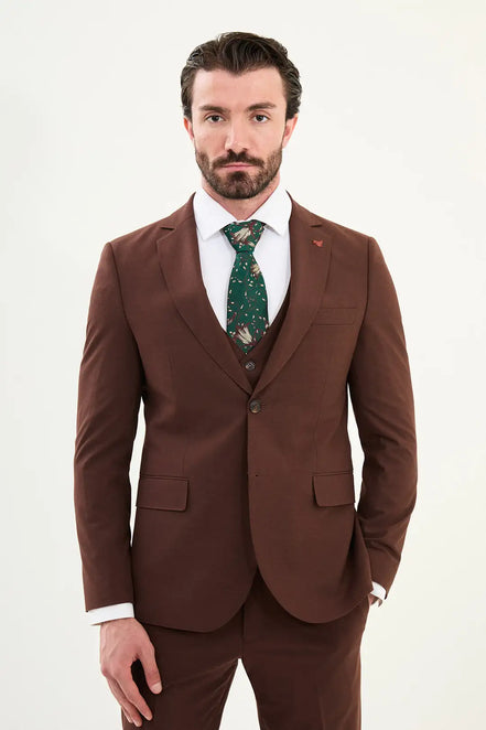 Chocolate Brown Suit