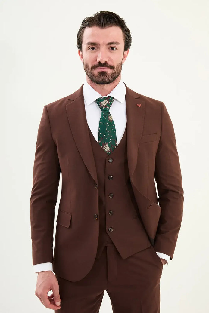 Chocolate Brown Suit