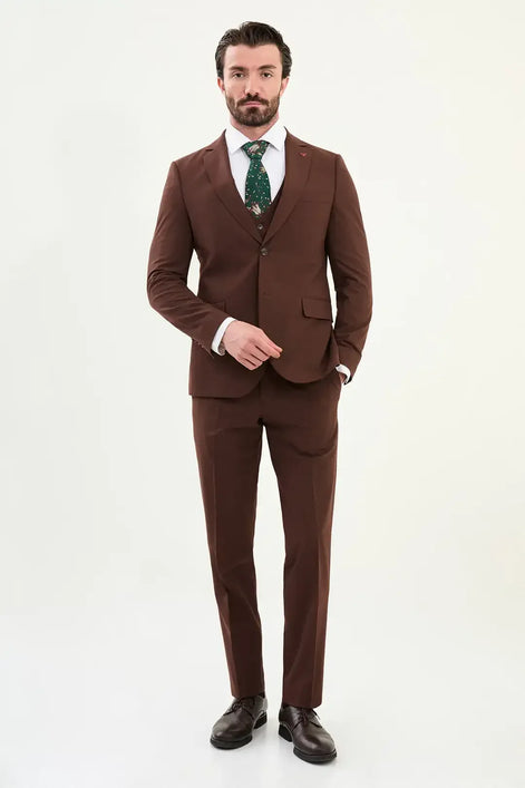 Chocolate Brown Suit