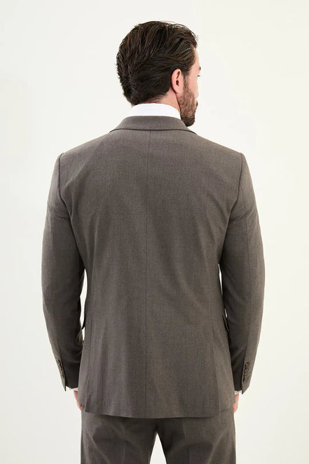 Cotton Dark Gray Suit