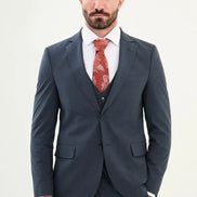 Cotton Indigo Blue Suit
