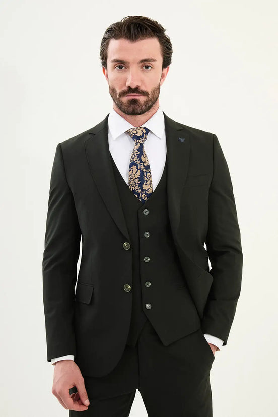 Cotton Khaki Suit