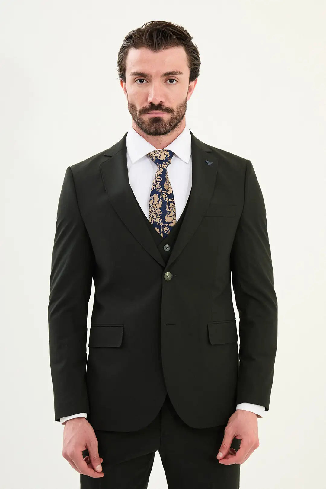 Cotton Khaki Suit