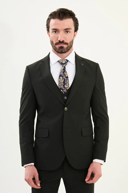 Cotton Khaki Suit