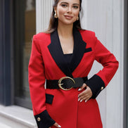 Marina Red Tuxedo Suit