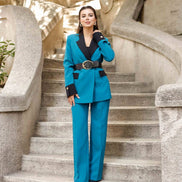 Marina Sky Blue Tuxedo Suit