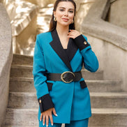 Marina Sky Blue Tuxedo Suit