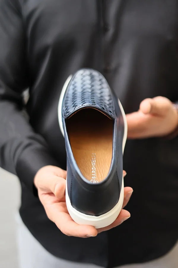 Men's Navy Blue Loafers