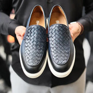 Navy Blue Loafers for Men